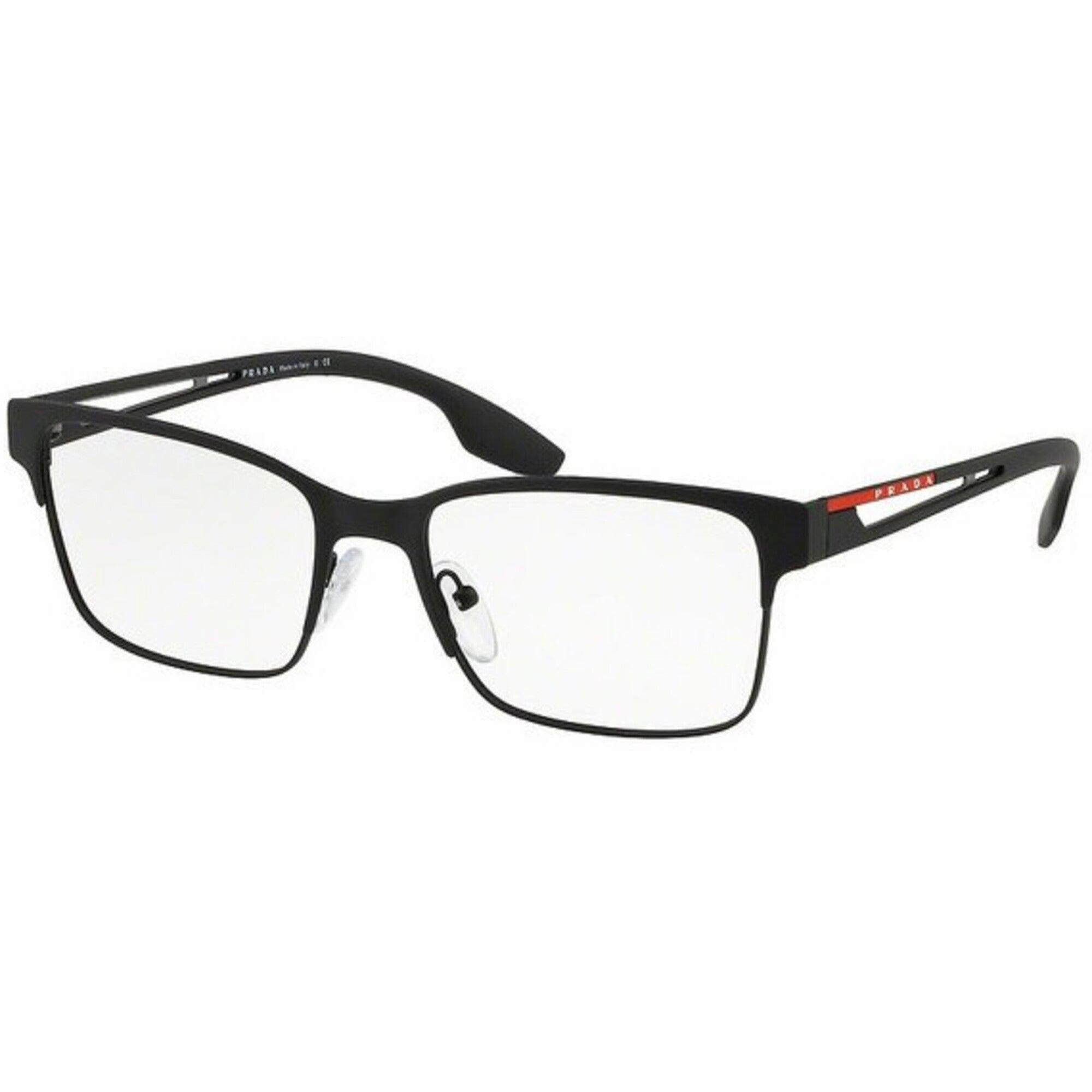 Prada Sport Unisex Eyeglasses - Black Rubber Metal | PRADA SPORT 0PS 55IV DG01O155