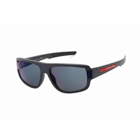 Prada Sport Unisex Sunglasses - Blue Rubber Injected Propionate | 0PS 03WS UR701G