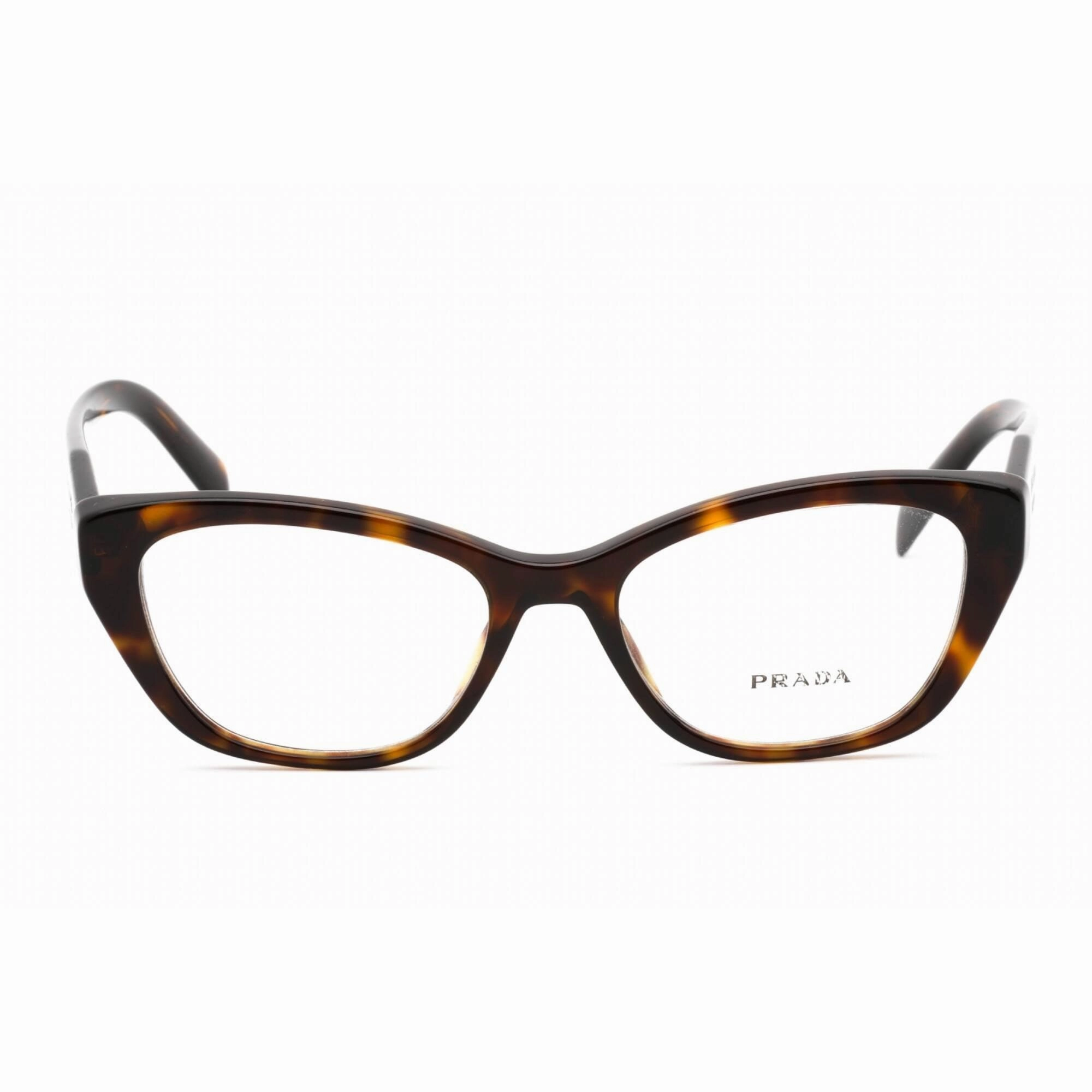 Prada Unisex Eyeglasses - Sport Wraparound Shape Havana Acetate Frame | PR19WV 2AU1O1