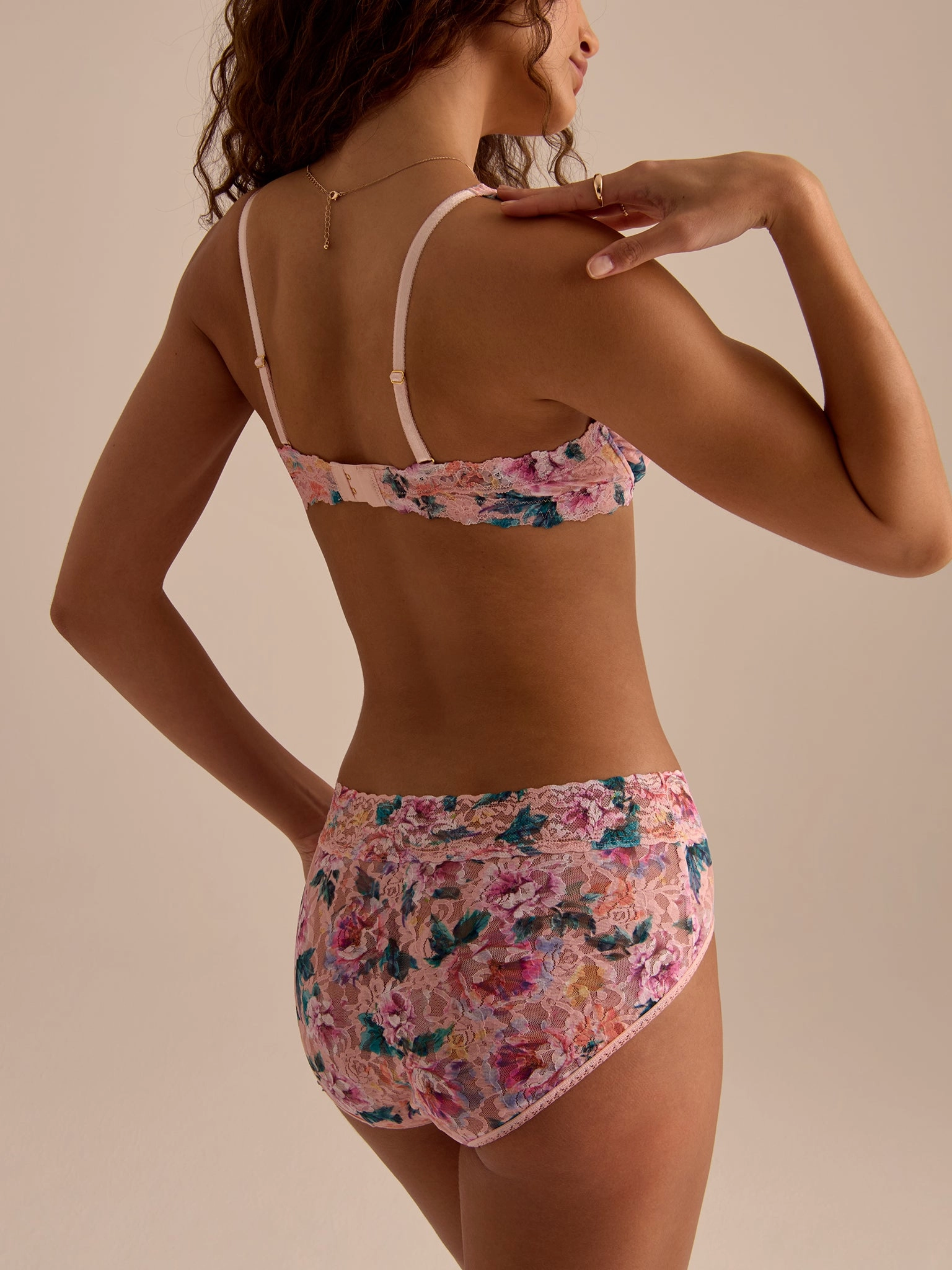 Printed Signature Lace® French Brief Buy Myself Flowers
