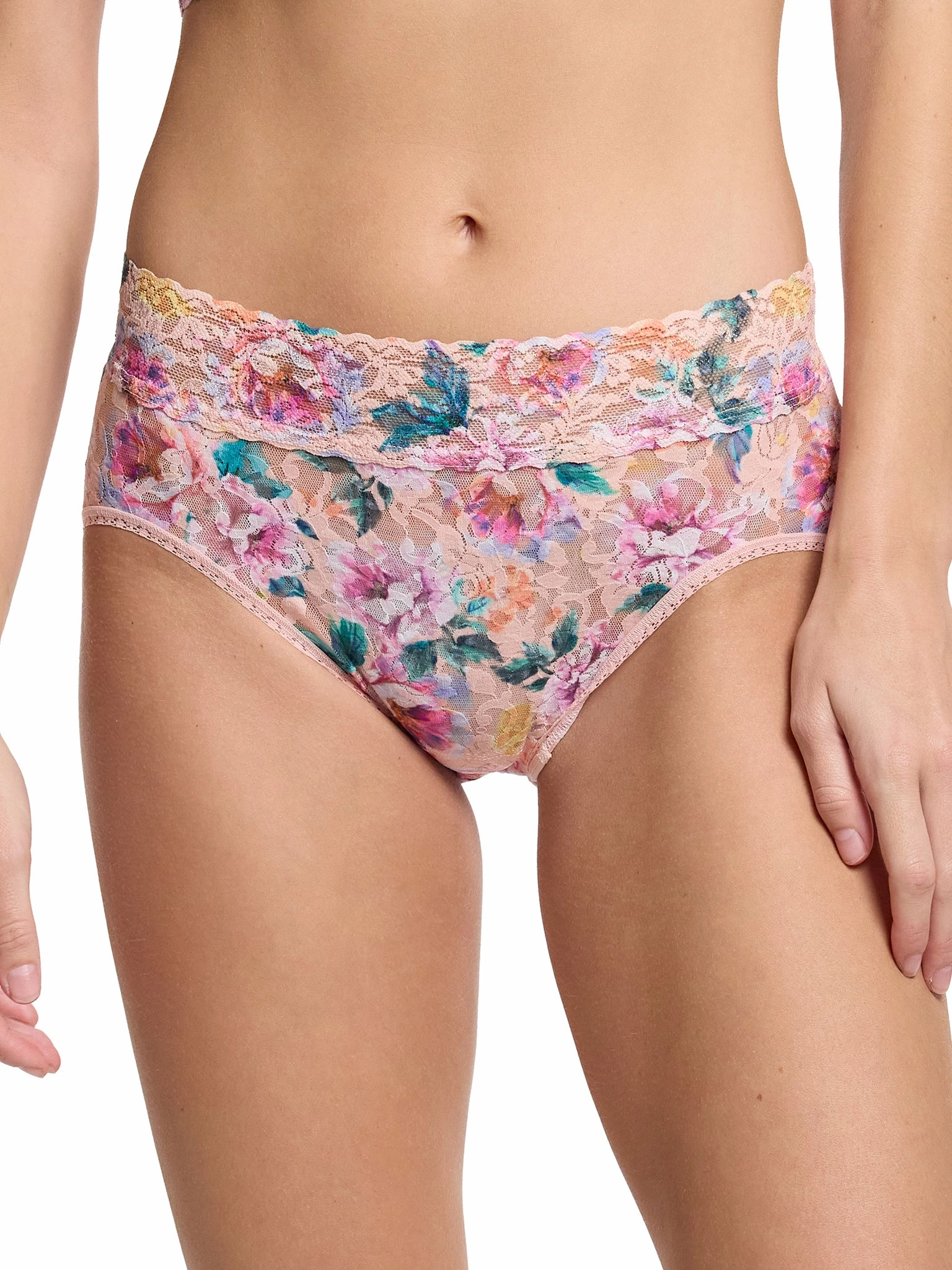 Printed Signature Lace® French Brief Buy Myself Flowers