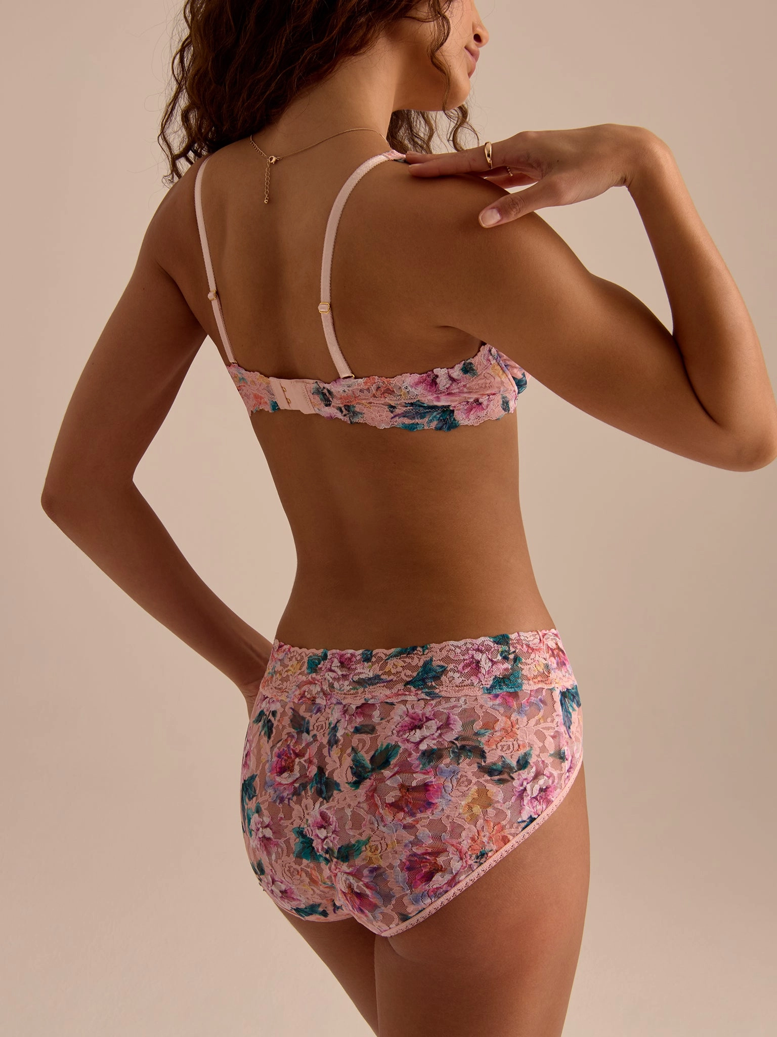 Printed Signature Lace® French Brief Buy Myself Flowers