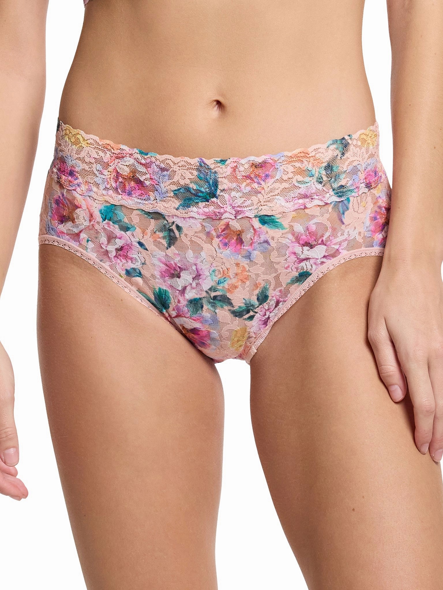 Printed Signature Lace® French Brief Buy Myself Flowers