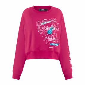 Pro Standard Miami HEAT Original Vice Pink Women's Crewneck