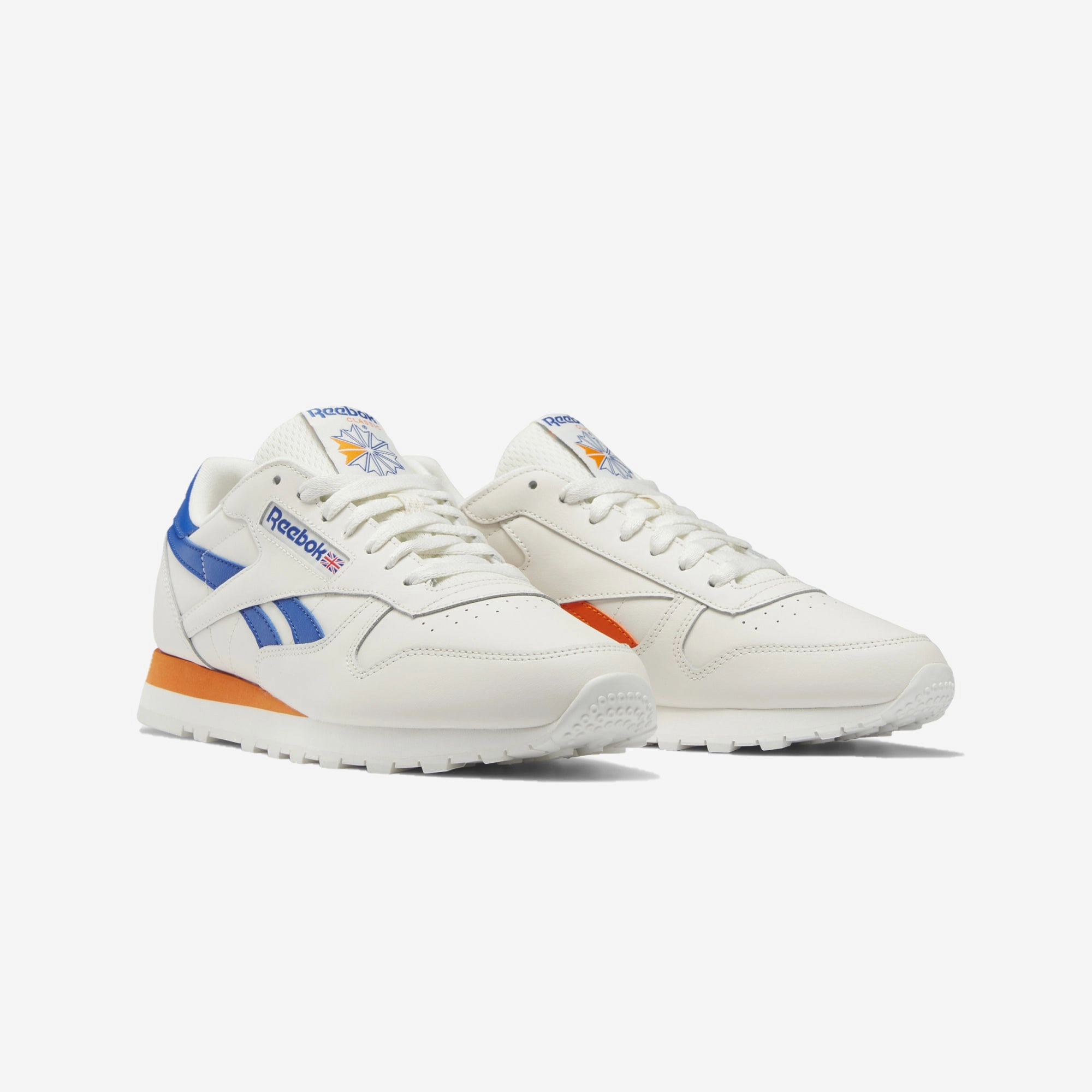 Reebok | CLASSIC LEATHER  { BLUE/ORANGE
