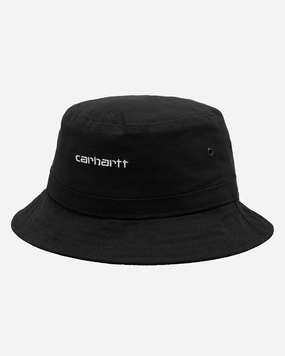 Script Bucket Hat Black/White