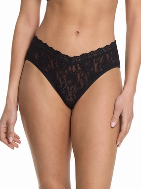 Signature Lace® V-Front High Cut Brief Black