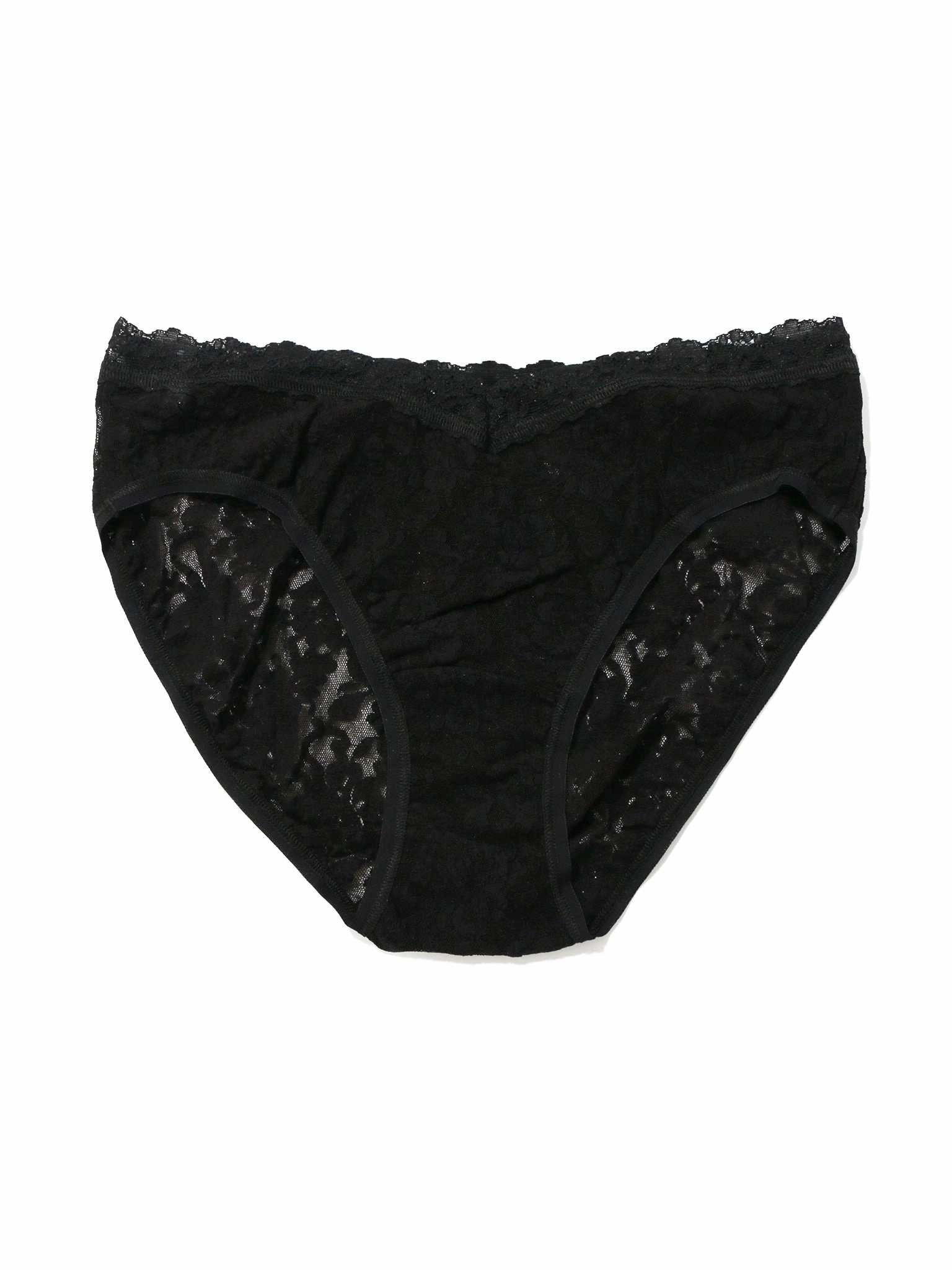 Signature Lace® V-Front High Cut Brief Black