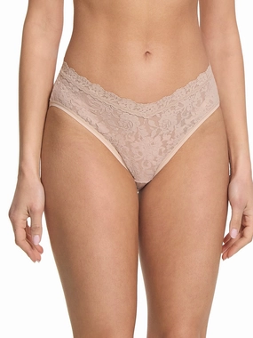 Signature Lace® V-Front High Cut Brief Chai