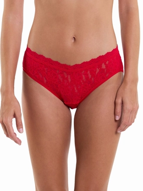Signature Lace® V-Front High Cut Brief Red Sale