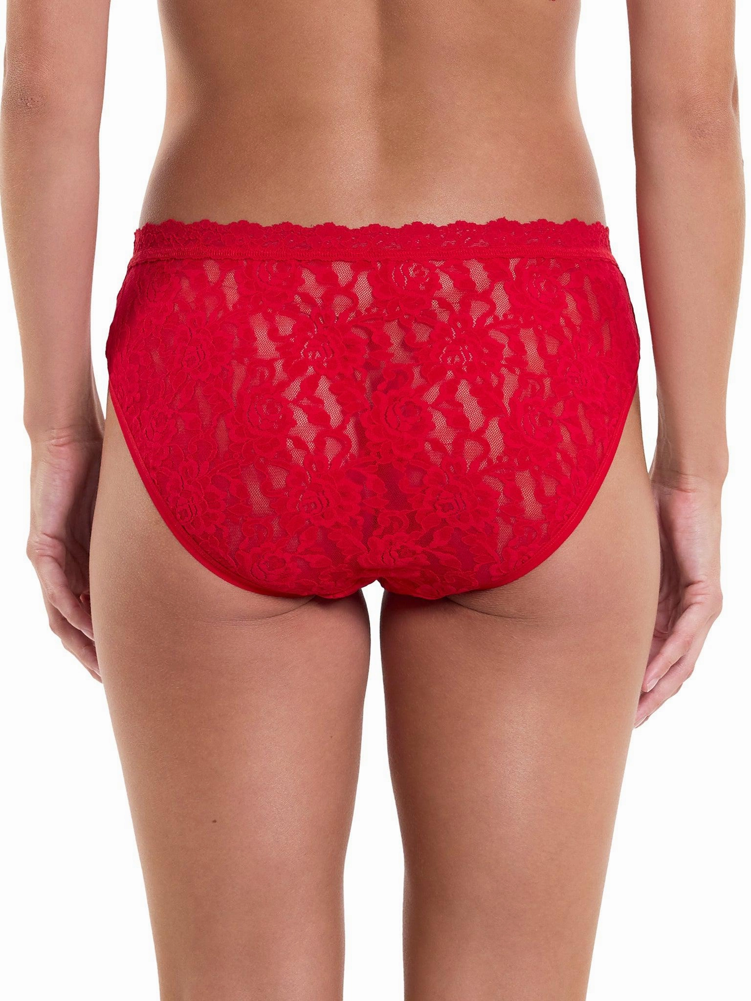 Signature Lace® V-Front High Cut Brief Red Sale