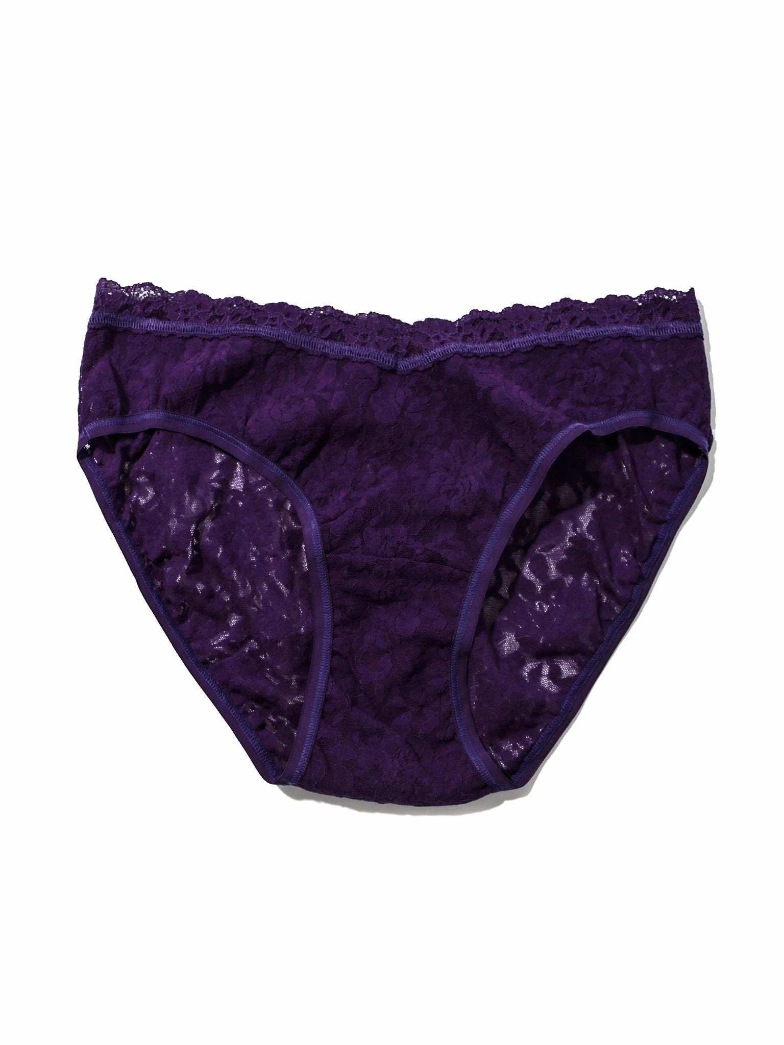 Signature Lace® V-Front High Cut Brief Snow Day Purple Sale