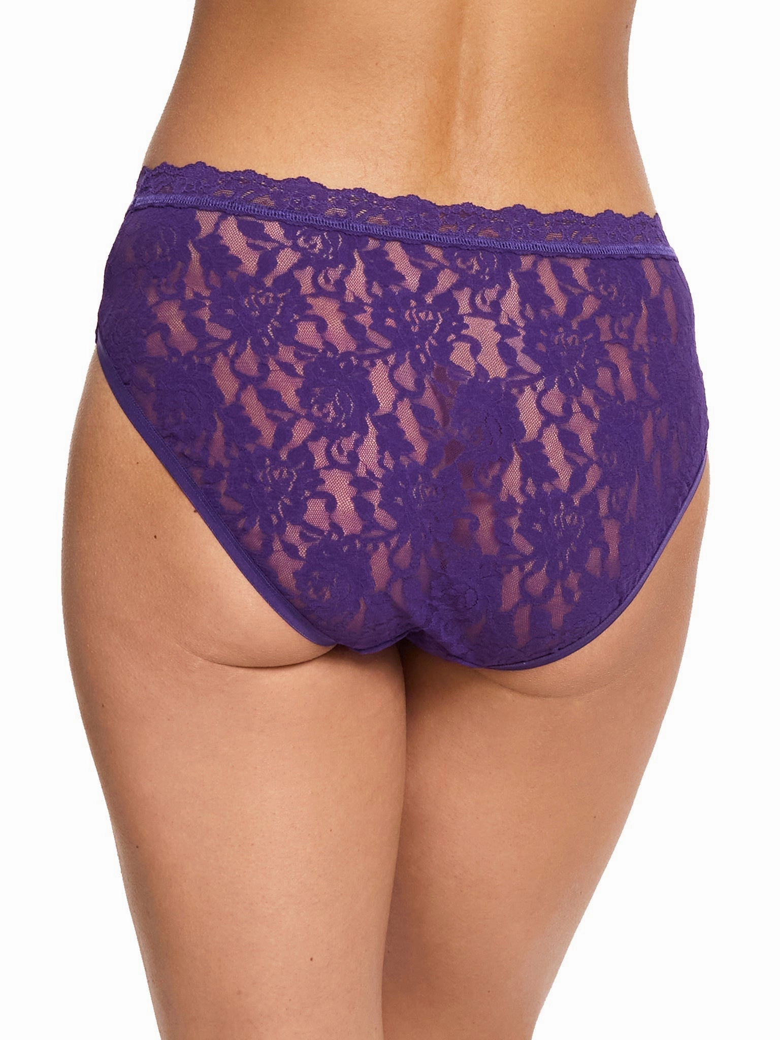 Signature Lace® V-Front High Cut Brief Snow Day Purple Sale
