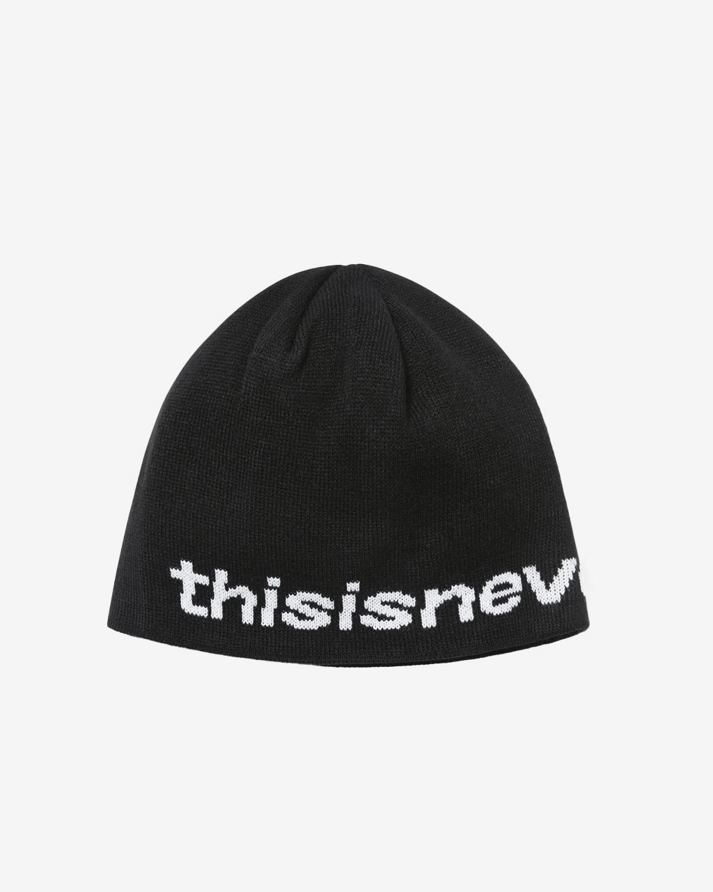 SP-Logo No Cuff Beanie Black