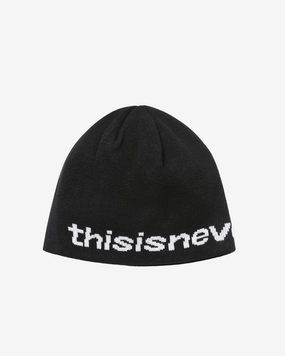 SP-Logo No Cuff Beanie Black