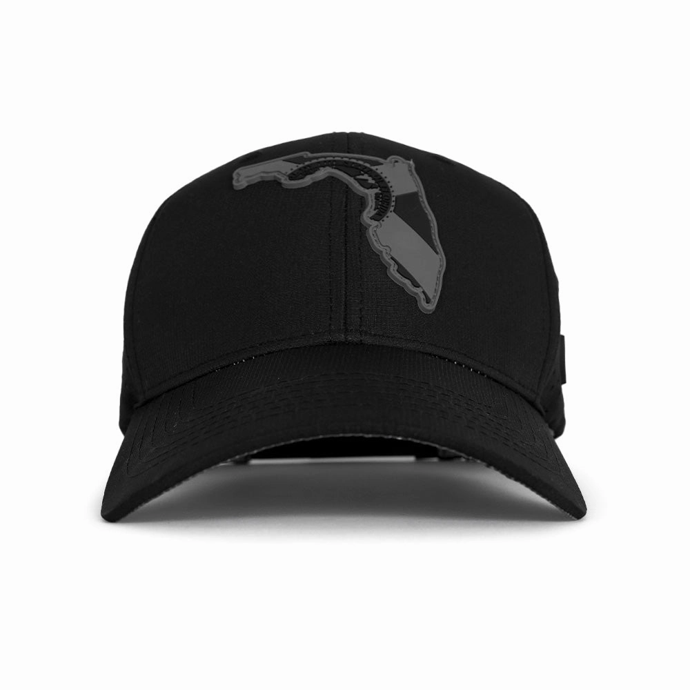 Special Edition Performance Snapback | Florida Flag Palm Tree | Blackout