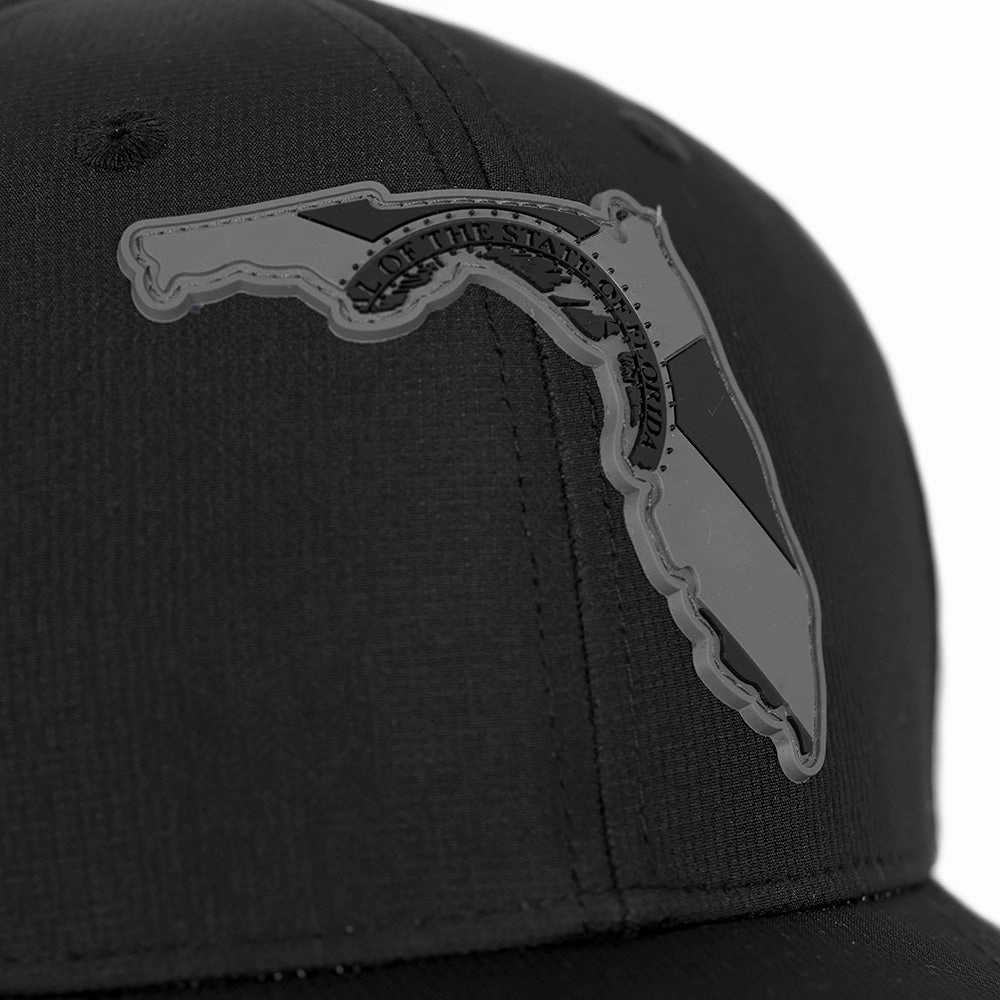 Special Edition Performance Snapback | Florida Flag Palm Tree | Blackout