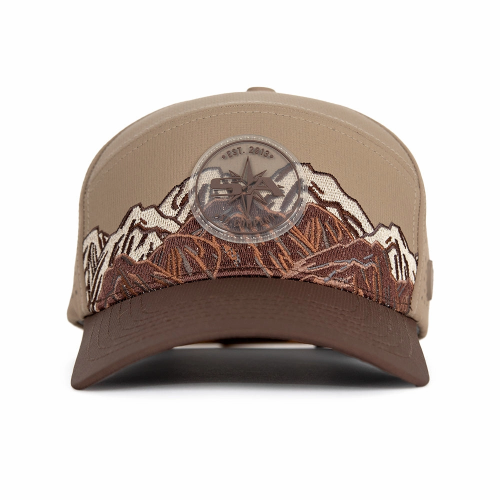 Special Edition Performance Snapback | Mountain Day | Khaki/Brown