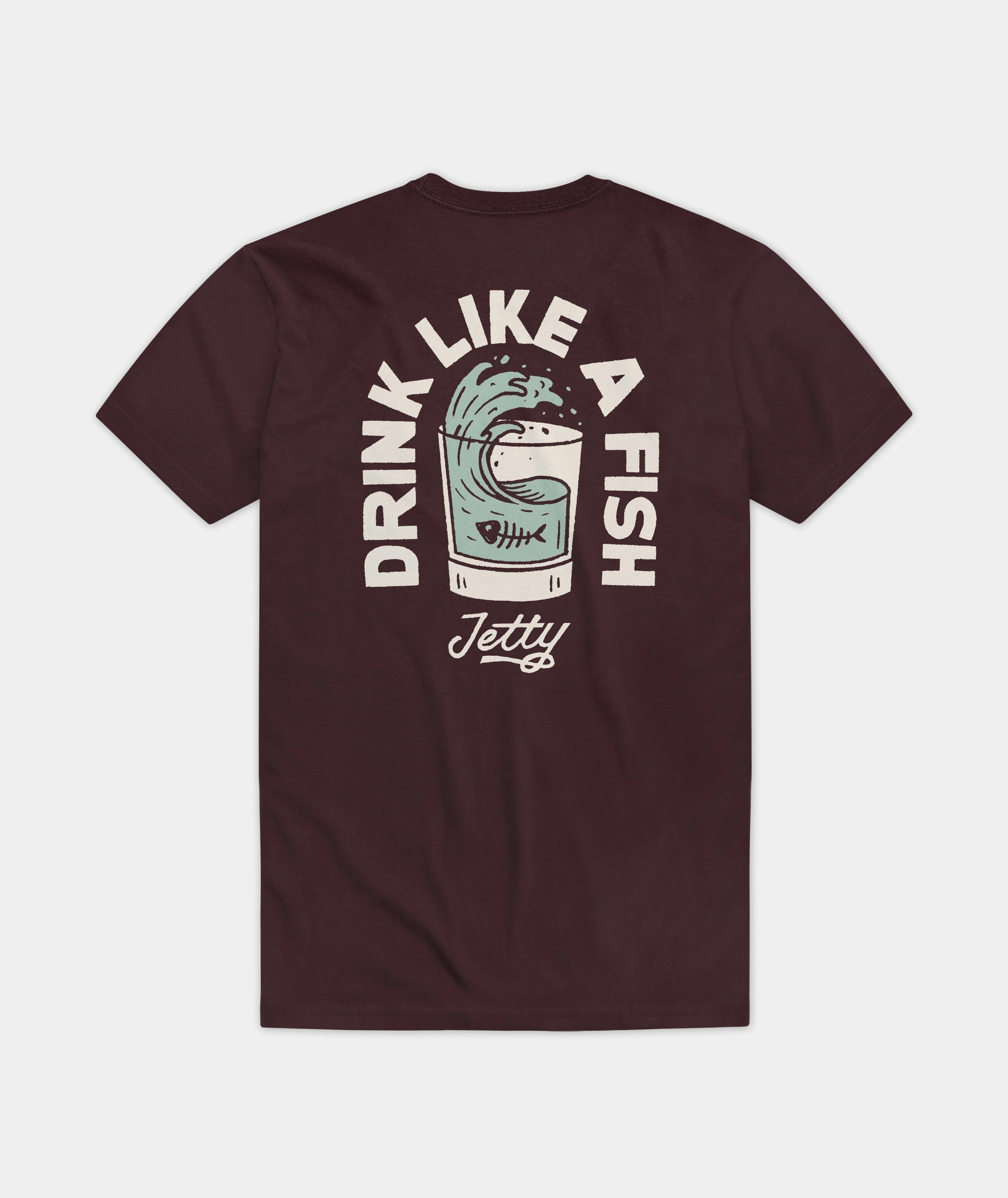 Splash Tee - Oxblood Black