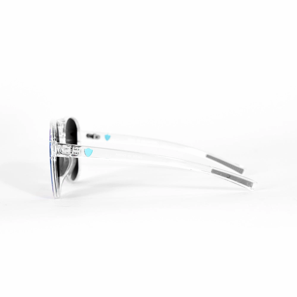 Sport Aviator Sunglasses | Clear | Aqua Mirror