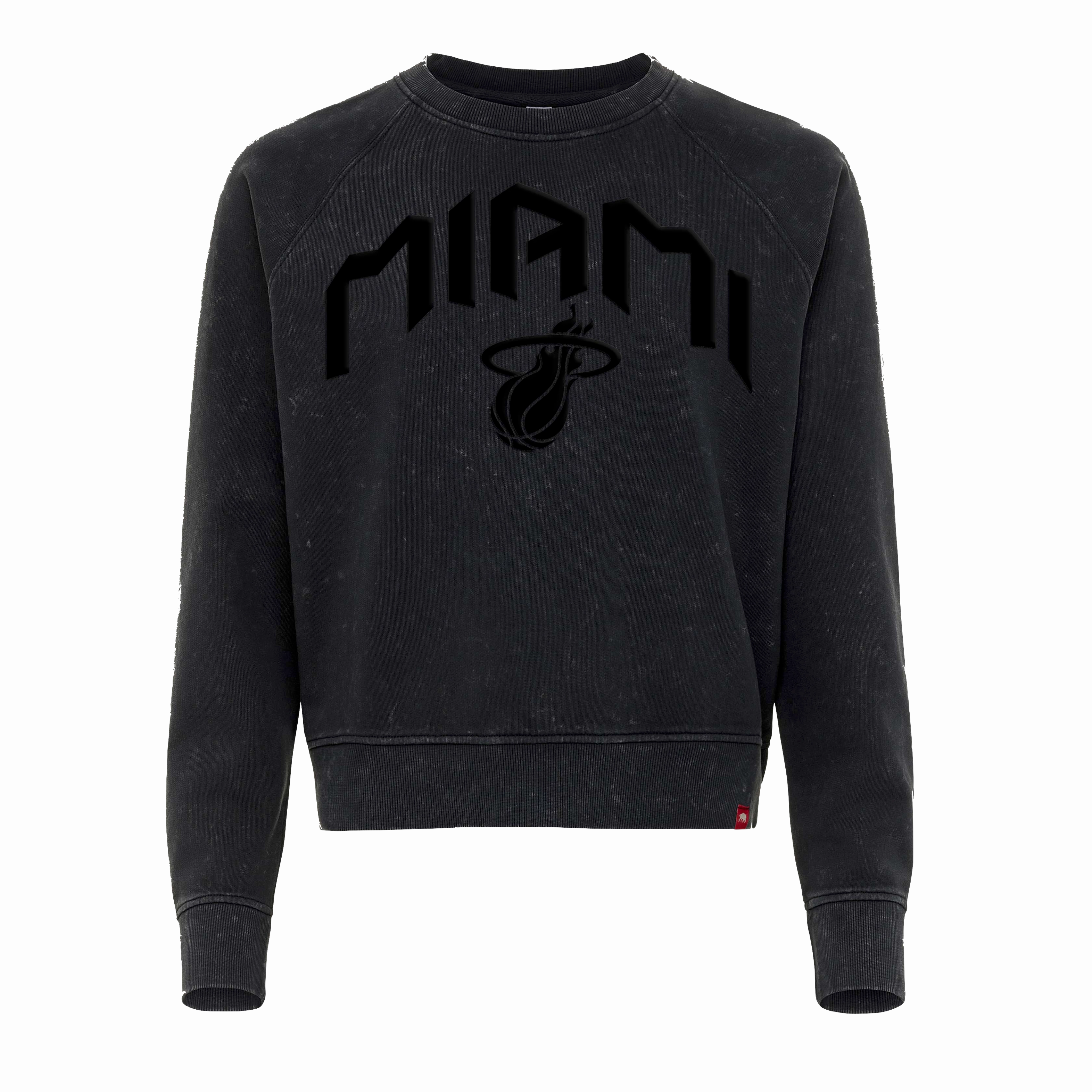 Sportiqe Miami HEAT Black Women's Crewneck