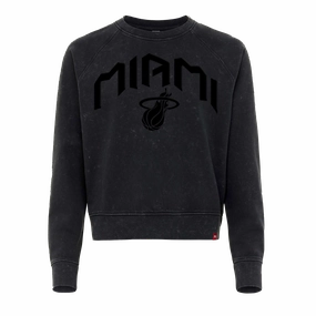 Sportiqe Miami HEAT Black Women's Crewneck