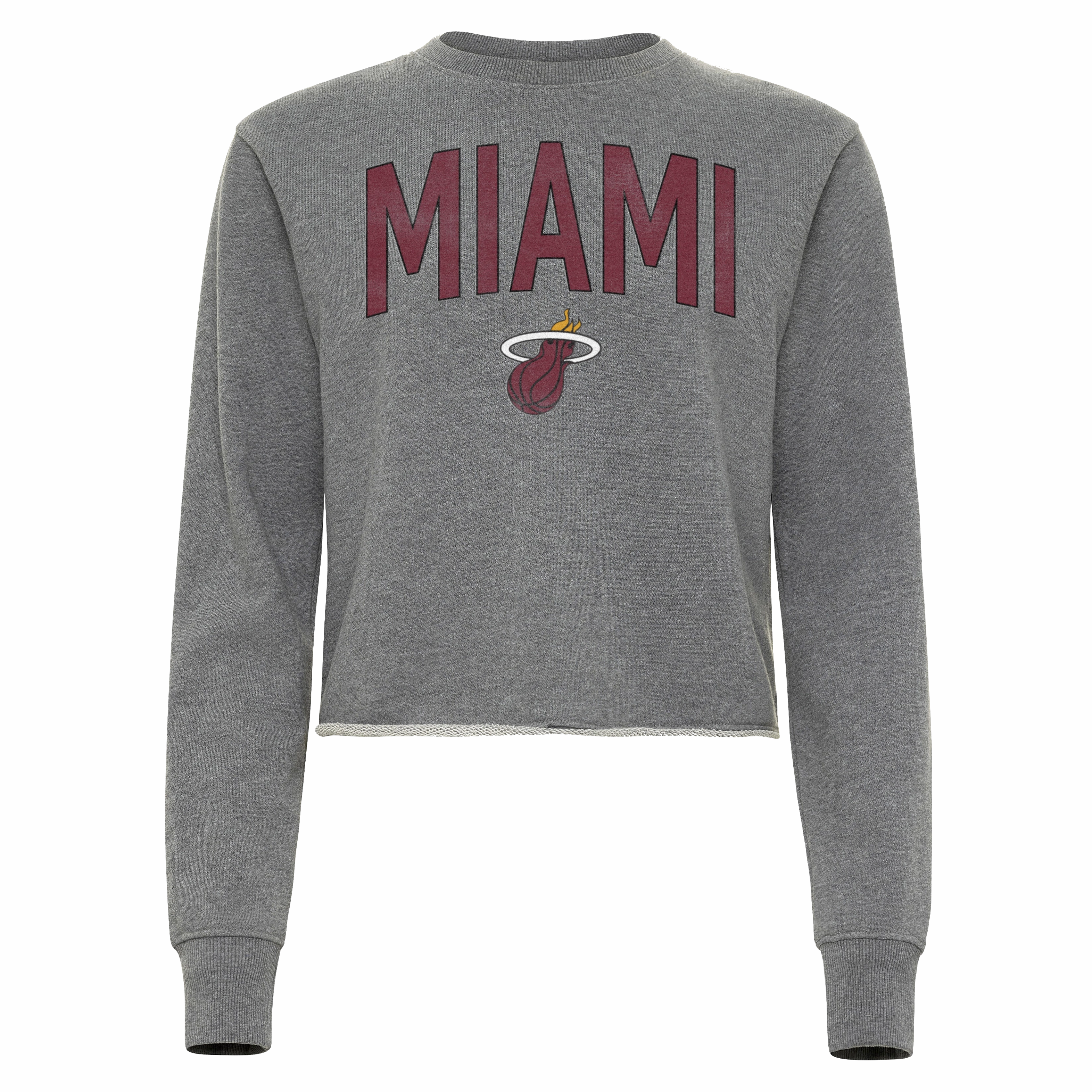 Sportiqe Miami HEAT Women's Grey Crewneck