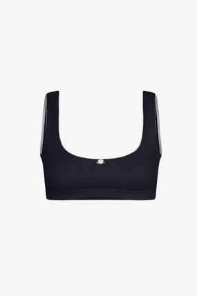 SUPPORT COTTON BRA IN NAVY